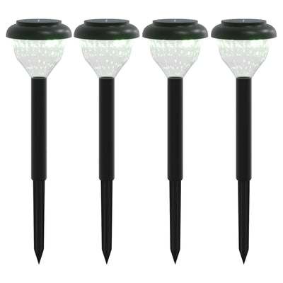 Vidaxl Garden Rath Lighting 4 st Solar con alfileres de tierra RGB y Warmwit
