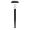 Vidaxl Garden Path Lighting 12 St Solar con perni di terra Bianco