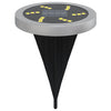 Vidaxl Lampade di terra 4 ST Solar con spille da terra Bianco caldo