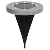 Vidaxl Lampade di terra 12 ST Solar con spille da terra Bianco caldo