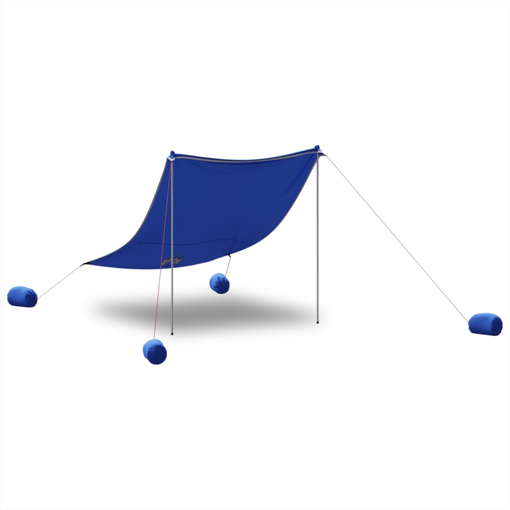 Vidaxl Beach Canopy con ancore di sabbia 214x236 cm blu