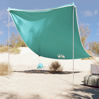 Vidaxl strandluifel met zandankers 214x236 cm groen