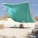 Vidaxl Beach Canopy con anclajes de arena 214x236 cm verde