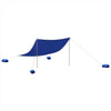 Vidaxl Beach Hide con ancore di sabbia 304x300 cm blu