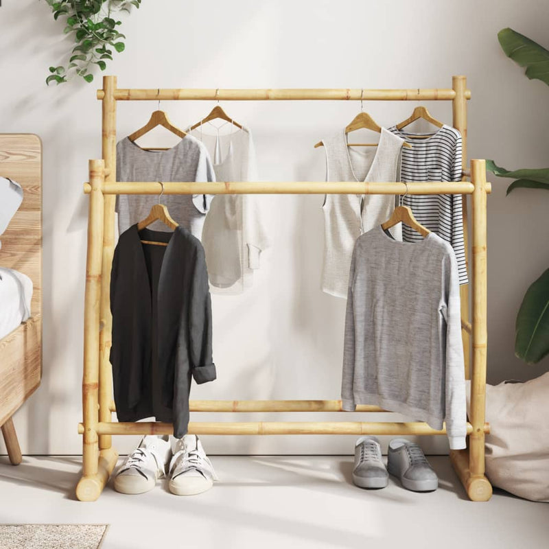 Rack per abbigliamento vidaxl 100x30x100 cm bambù