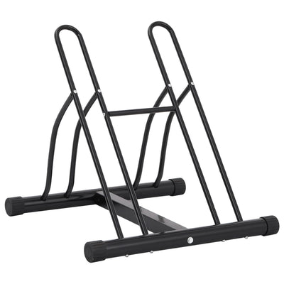 Portabiciclette Vidaxx per 2 biciclette, autoportante in acciaio