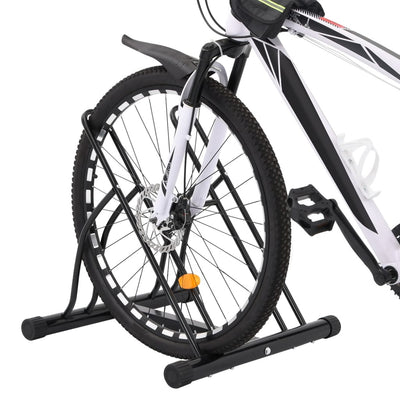 Portabiciclette Vidaxx per 2 biciclette, autoportante in acciaio