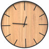 Vidaxl wandklok ø39 cm ijzer en bewerkt hout bruin