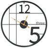 Orologio da parete Vidaxl Ø50 cm di ferro nero