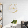 Reloj de pared Vidaxl Ø50 cm de oro de hierro