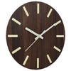 Orologio da parete Vidaxl con quadrante luminoso e mani Ø30 cm marrone