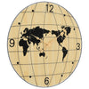 Orologio da parete Vidaxl Ø50 cm Giallo in legno e nero