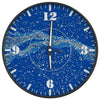 Orologio da parete Vidaxl con quadrante luminoso e mani Ø30 cm blu