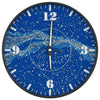 Orologio da parete Vidaxl con quadrante luminoso e mani Ø30 cm blu