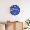 Orologio da parete Vidaxl con quadrante luminoso e mani Ø30 cm blu