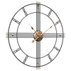Orologio da parete Vidaxl Ø60 cm di ferro nero