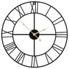 Orologio da parete Vidaxl Ø50 cm di ferro nero