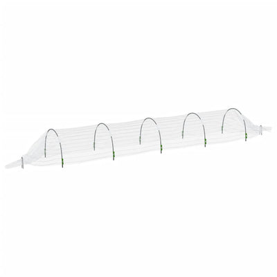 Vidaxl Grow tunnel 1,5x5 m in fibra ottica e polipropene