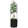 Vidaxl Tomato Cage con bolso de plantas 2 PCS 116 cm de acero y polipropeno