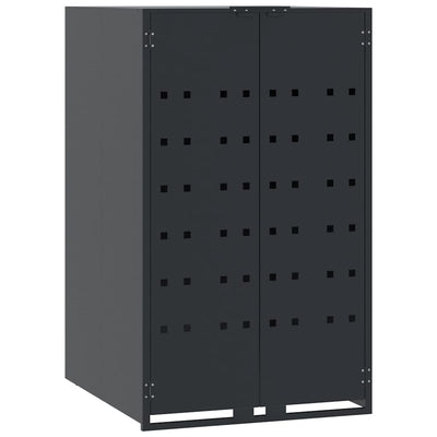 Almacenamiento de contenedores de Vidaxl para 1 contenedor 69x79x117 cm de acero antracita