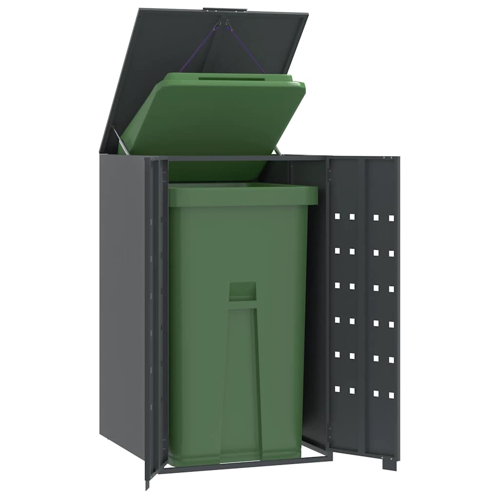 Almacenamiento de contenedores de Vidaxl para 1 contenedor 69x79x117 cm de acero antracita