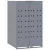 Vidaxl containerberging voor 1 container 69x79x117 cm staal grijs