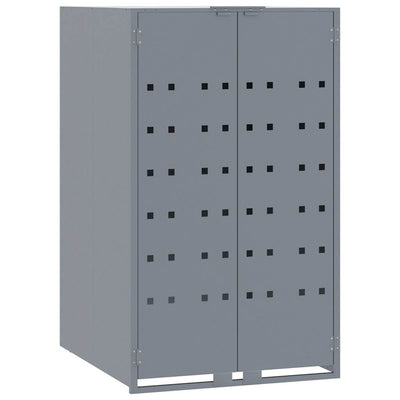 Almacenamiento de contenedores de Vidaxl para 1 contenedor 69x79x117 cm de acero gris