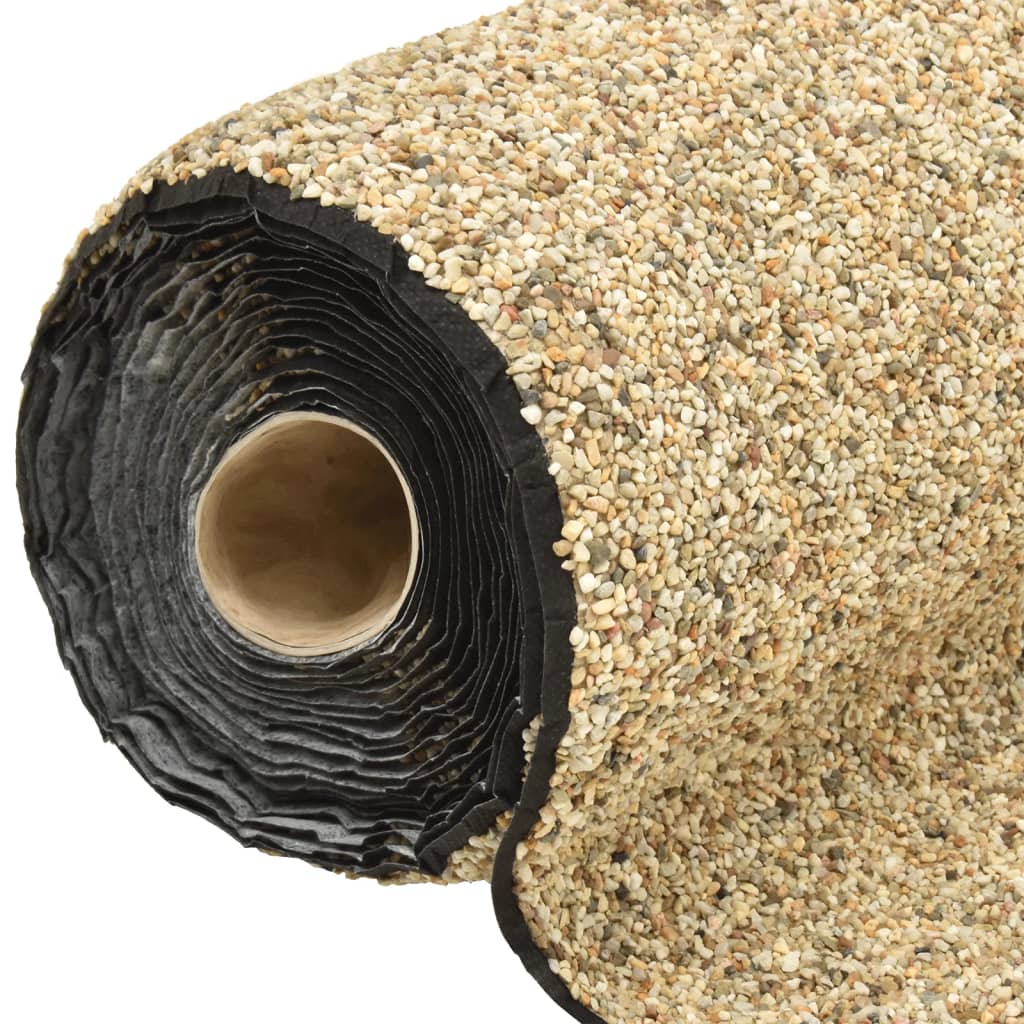 Vidaxl grindfolie 1500x40 cm natuurlijk zandkleurig