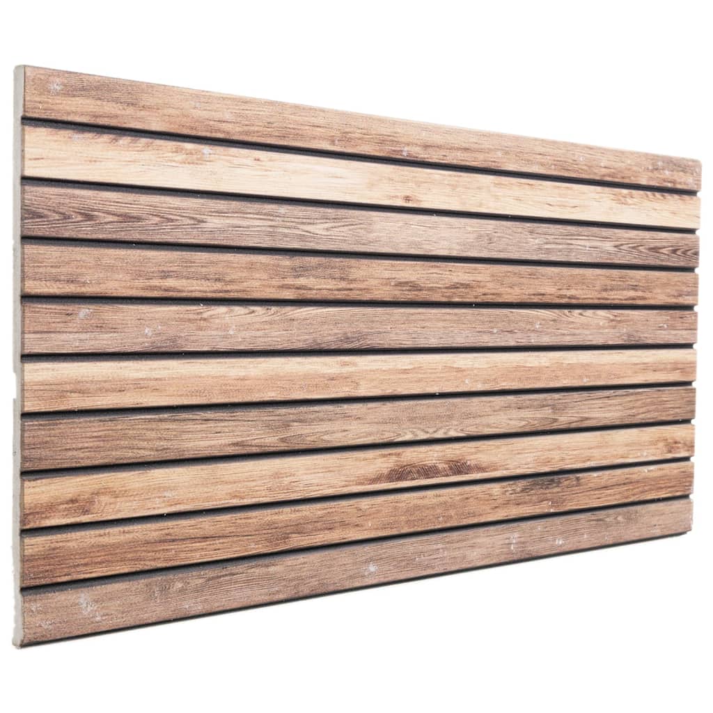 Pannelli a parete Vidaxl 5 ST 3D 100x50 cm EPS marrone chiaro