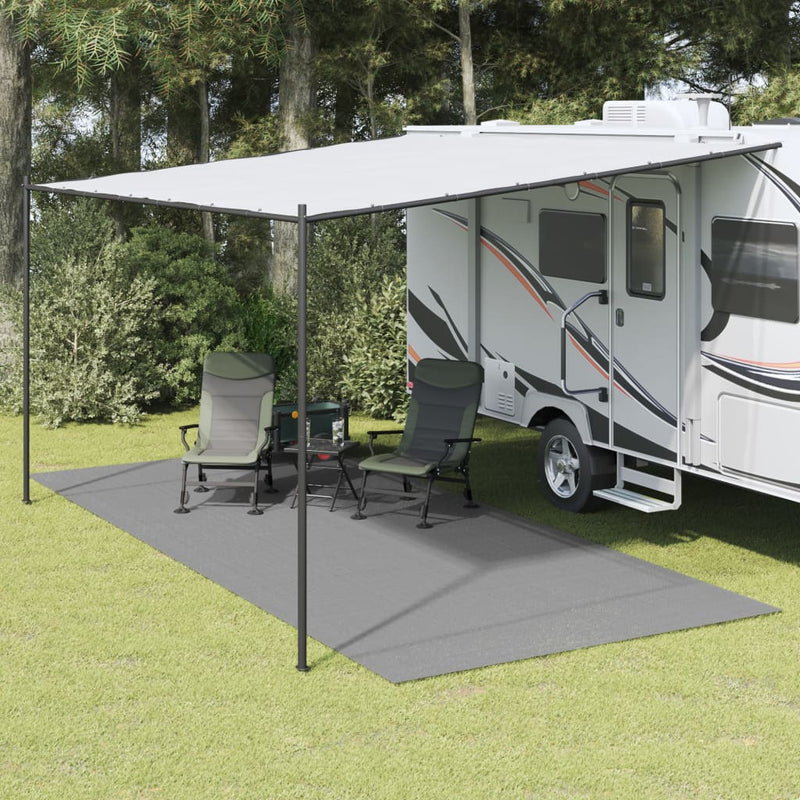Alfombra de carpa Vidaxl 5.5x2.5 m antracita