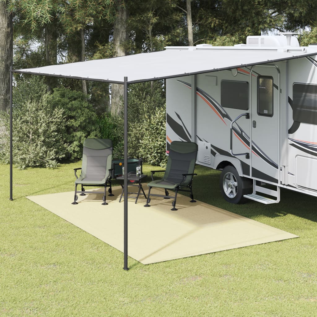 Alfombra de carpa Vidaxl 4.5x2.5 m de color crema