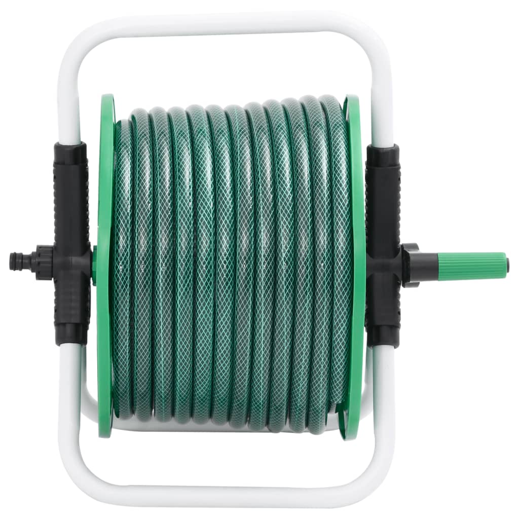 Avvolgitubo autoportante Vidaxl con tubo verde in PVC da 50 m
