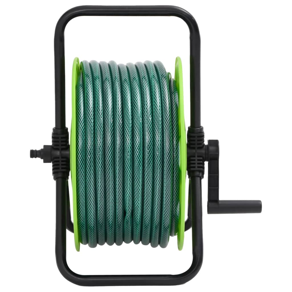 Avvolgitubo autoportante Vidaxl con tubo verde in PVC da 50 m