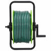 Vidaxxl enrollador de manguera con juego de acoplamiento de manguera 0,5 30 m independiente PVC verde