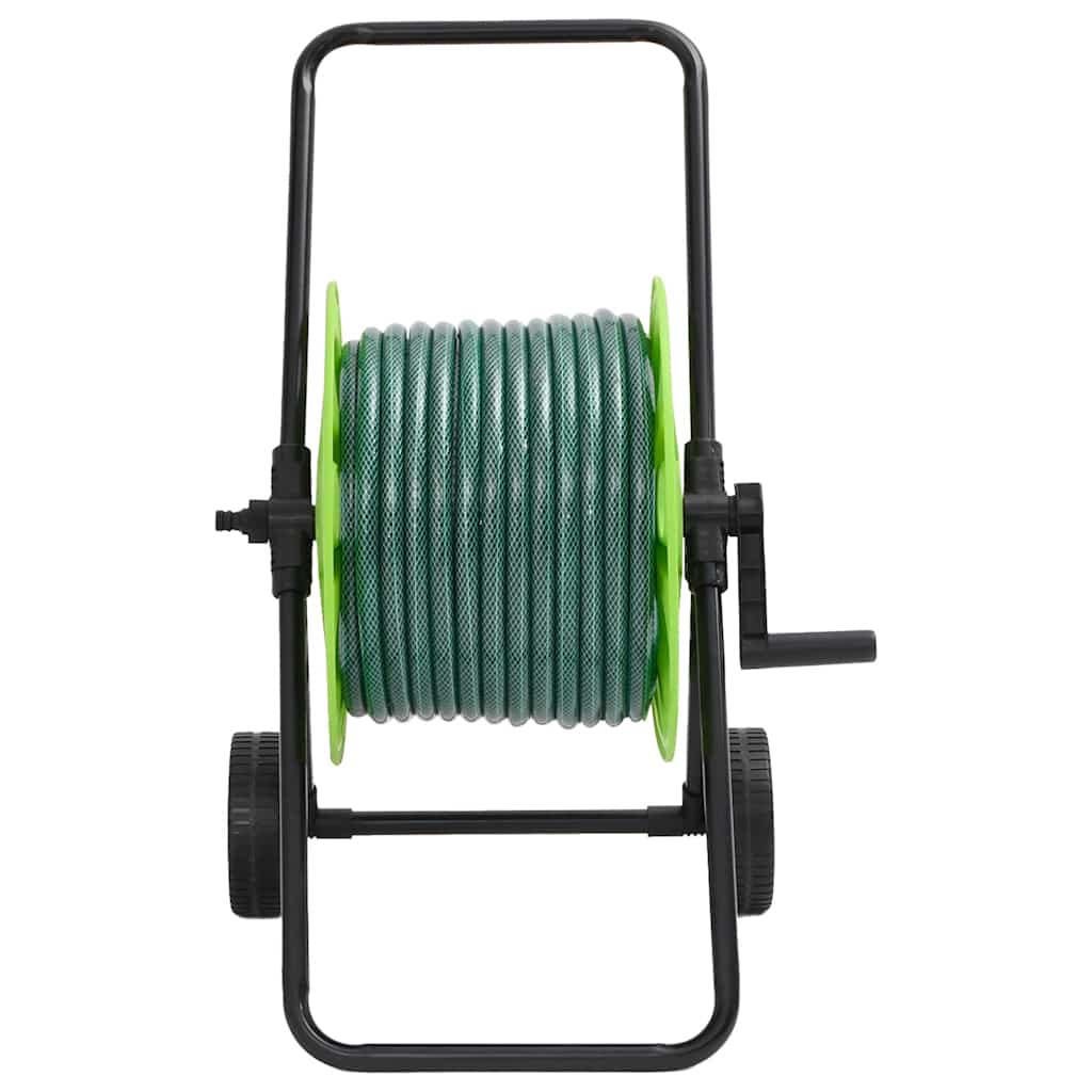 Vidaxl slanghaspelkar en slangkoppelset 0,5 vrijstaand 30 m pvc groen