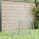 Vidaxl Rabbit Hutch 100x105x120 cm de acero galvanizado de color plateado