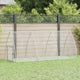 Vidaxl Rabbit Hutch 300x1055x120 cm de acero galvanizado de plata de color