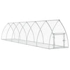 Vidaxl Rabbit Hutch 600x1055x120 cm de acero galvanizado de color plateado