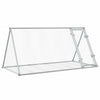 Vidaxl Rabbit Hutch 200x105x91 cm de acero galvanizado de plata de color