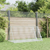 Vidaxl Rabbit Hutch 200x105x91 cm de acero galvanizado de plata de color