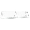 Vidaxl Rabbit Hutch 400x1055x91 cm de acero galvanizado de color plateado