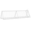 Vidaxl konijnenhok 400x105x91 cm gegalvaniseerd staal zilverkleurig