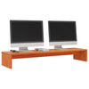 Vidaxl monitorstandaard 100x27x15 cm massief grenenhout wasbruin