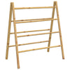 Vidaxl handdoekladder met 4 sporten 90x50x100 cm bamboe