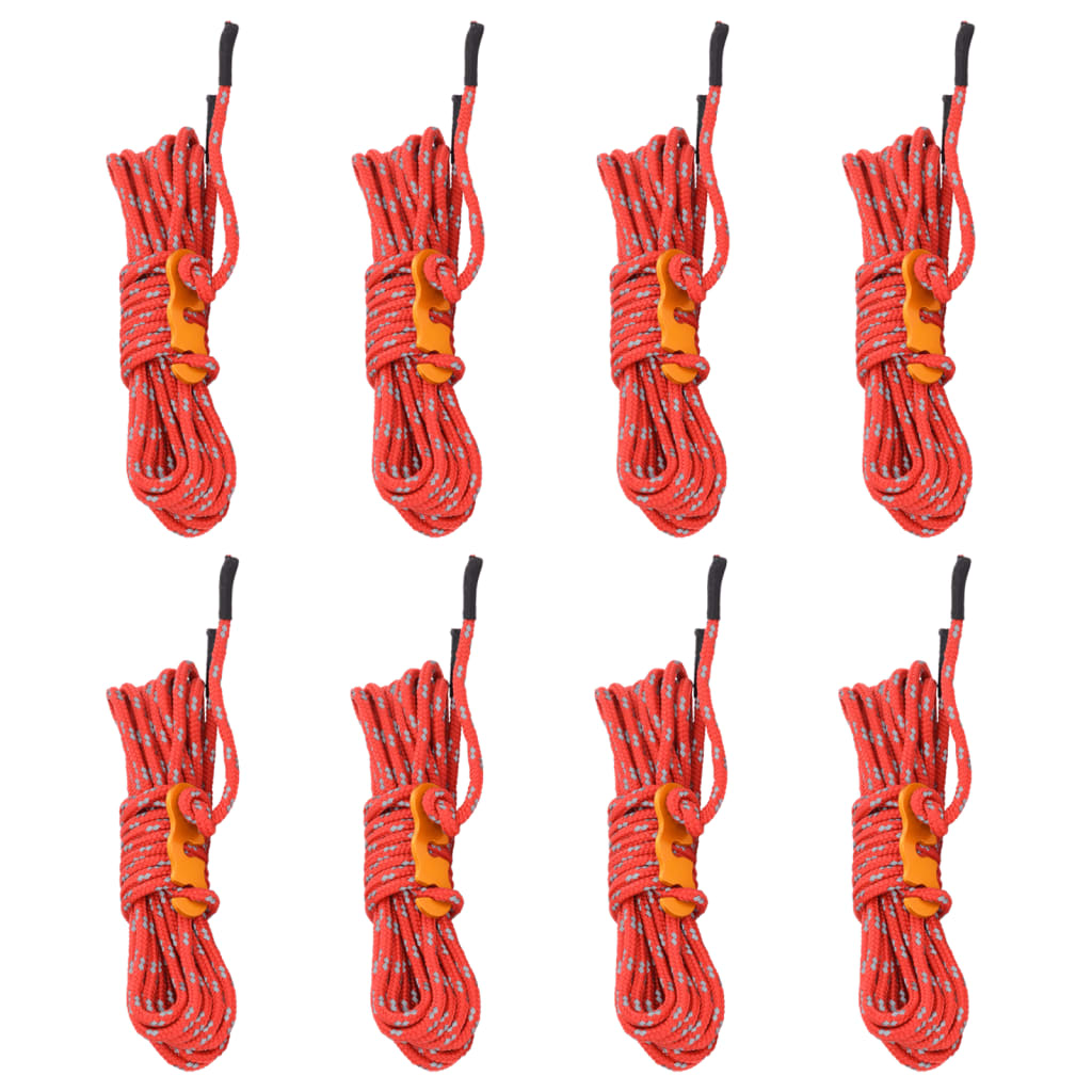 Vidaxl Tentscheer líneas con tensores 8 st que reflejan 4 m 4 mm