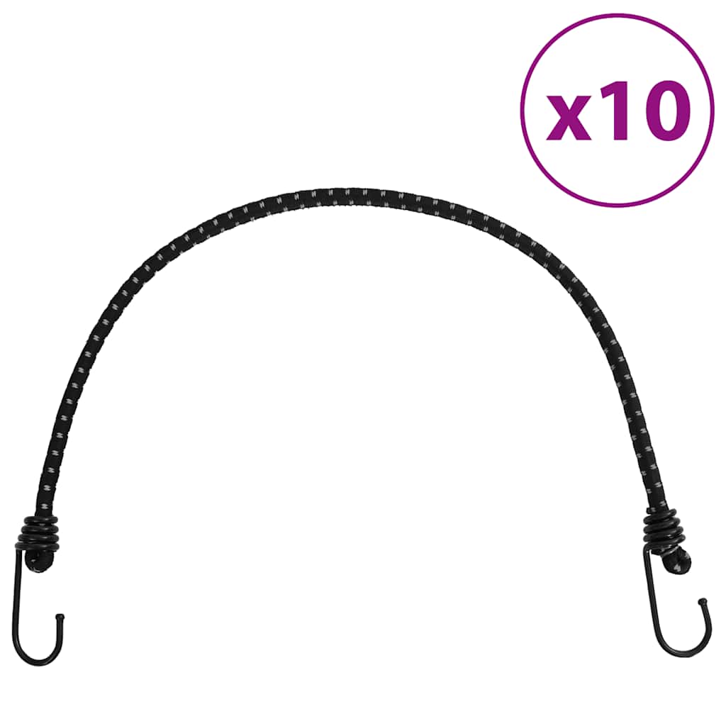 Vidaxl Spanelastics con cómics y ganchos reflectantes 10 piezas 59 cm