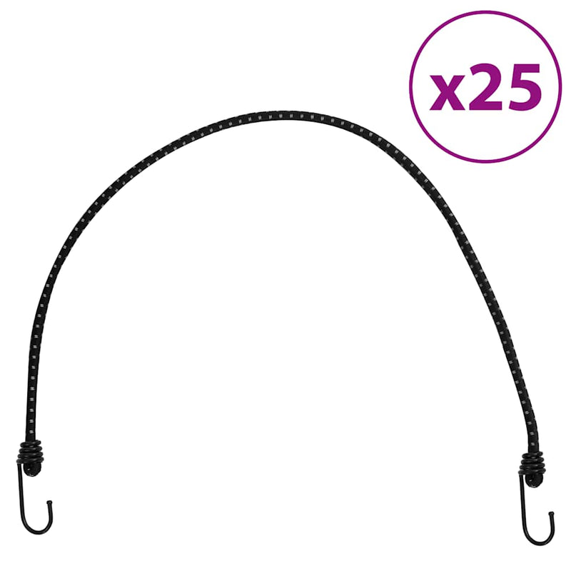 Vidaxl SpanLastics con tiras reflectantes y ganchos 25 St 88 cm