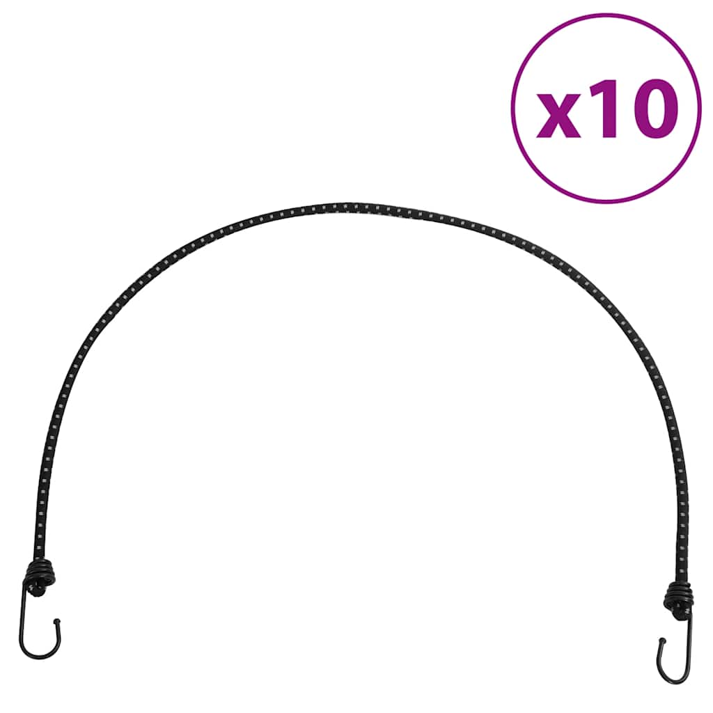 Vidaxl Spanelastics con strisce riflettenti e ganci 10 PC 100 cm