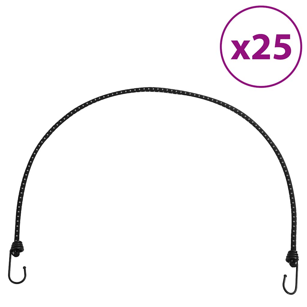 Vidaxl Spanelastics con strisce riflettenti e ganci 25 st 100 cm