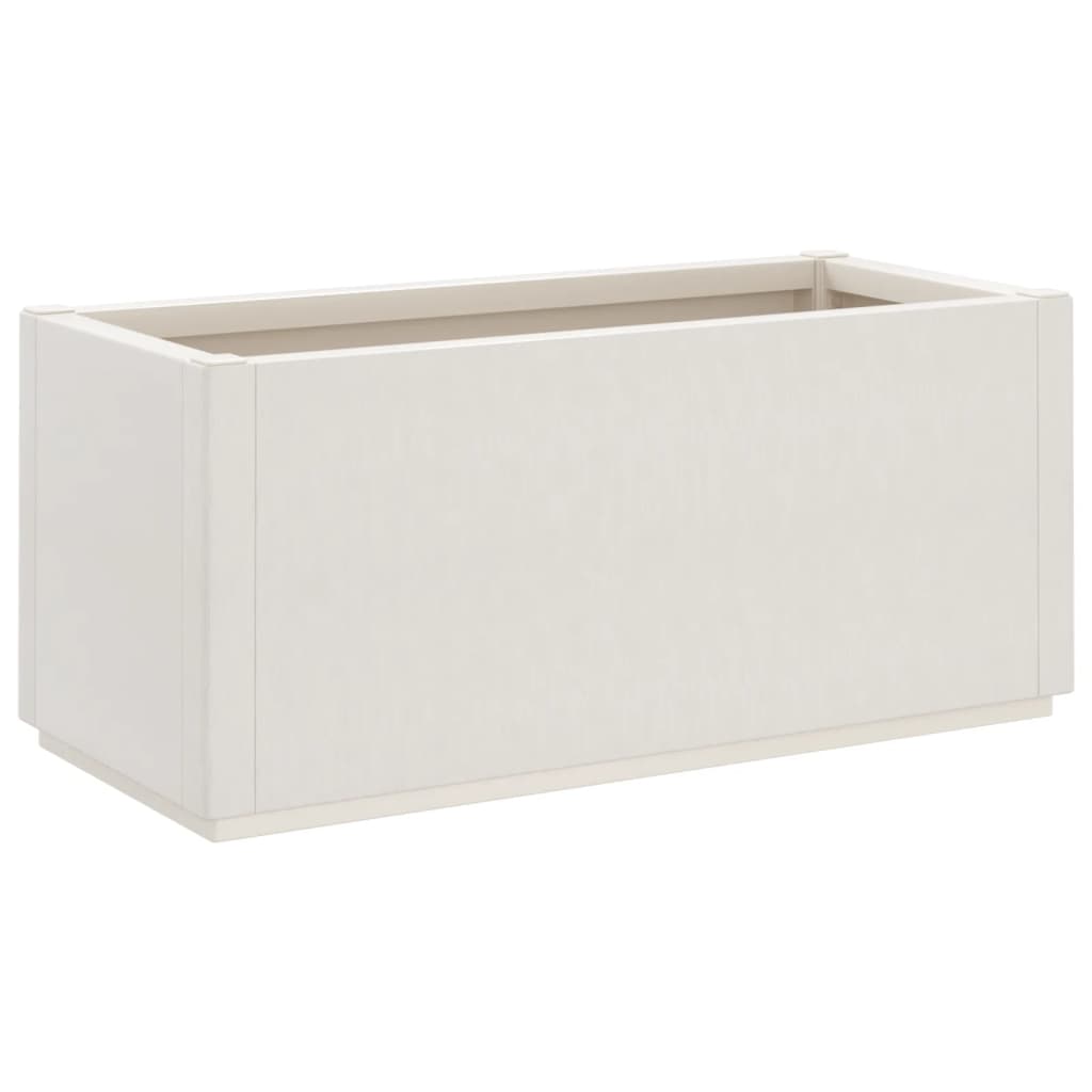 Fioriera Vidaxx 80x36x35 cm in polipropilene bianco
